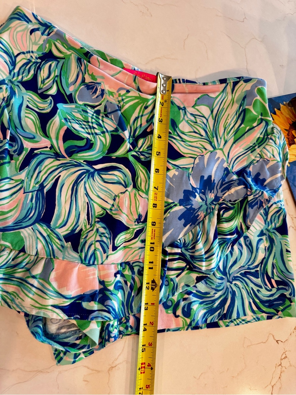 Lilly Pulitzer Flora Ruffled Skort in Lavender Blue Size 10 great condition - Picture 9 of 10